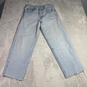 Vintage Lucky Brand Womens Dugarees Jeans Size 10 30 Relaxed Fit Light Wash USA